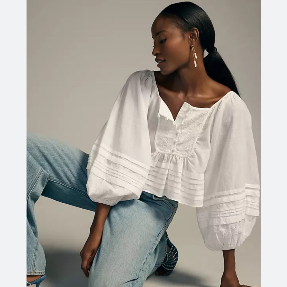 Anthropologie Babydoll Blouse